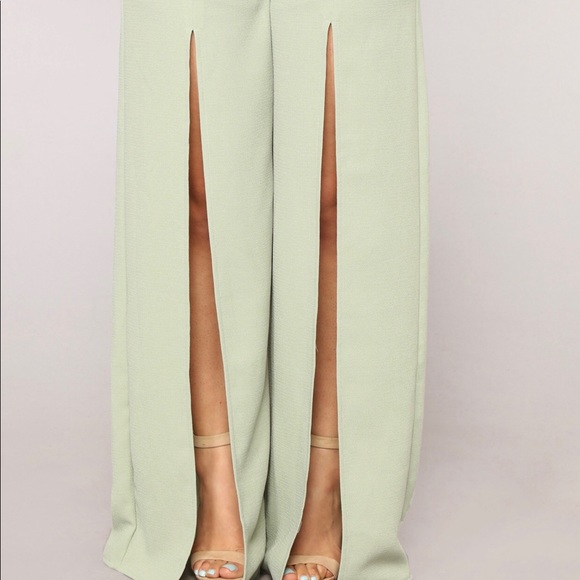 💕Fashion Nova 2-Piece Slit Casual Pants Set💕 - Picture 6 of 8